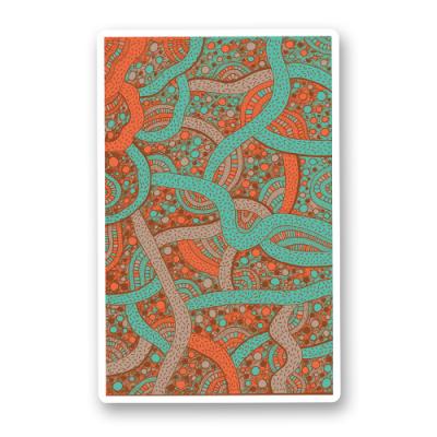 Стикер "Orange blue pattern"